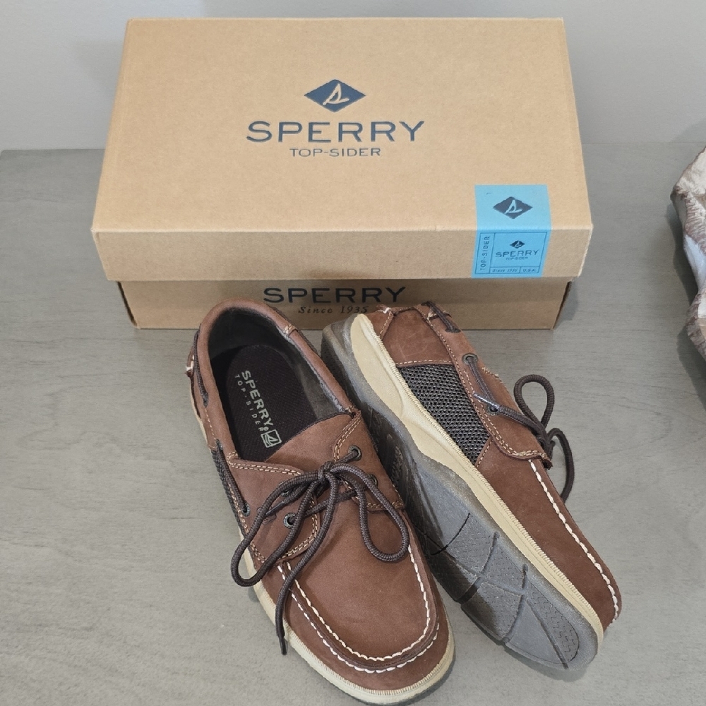 Sperry Men's Tan and Brown Boat Shoes